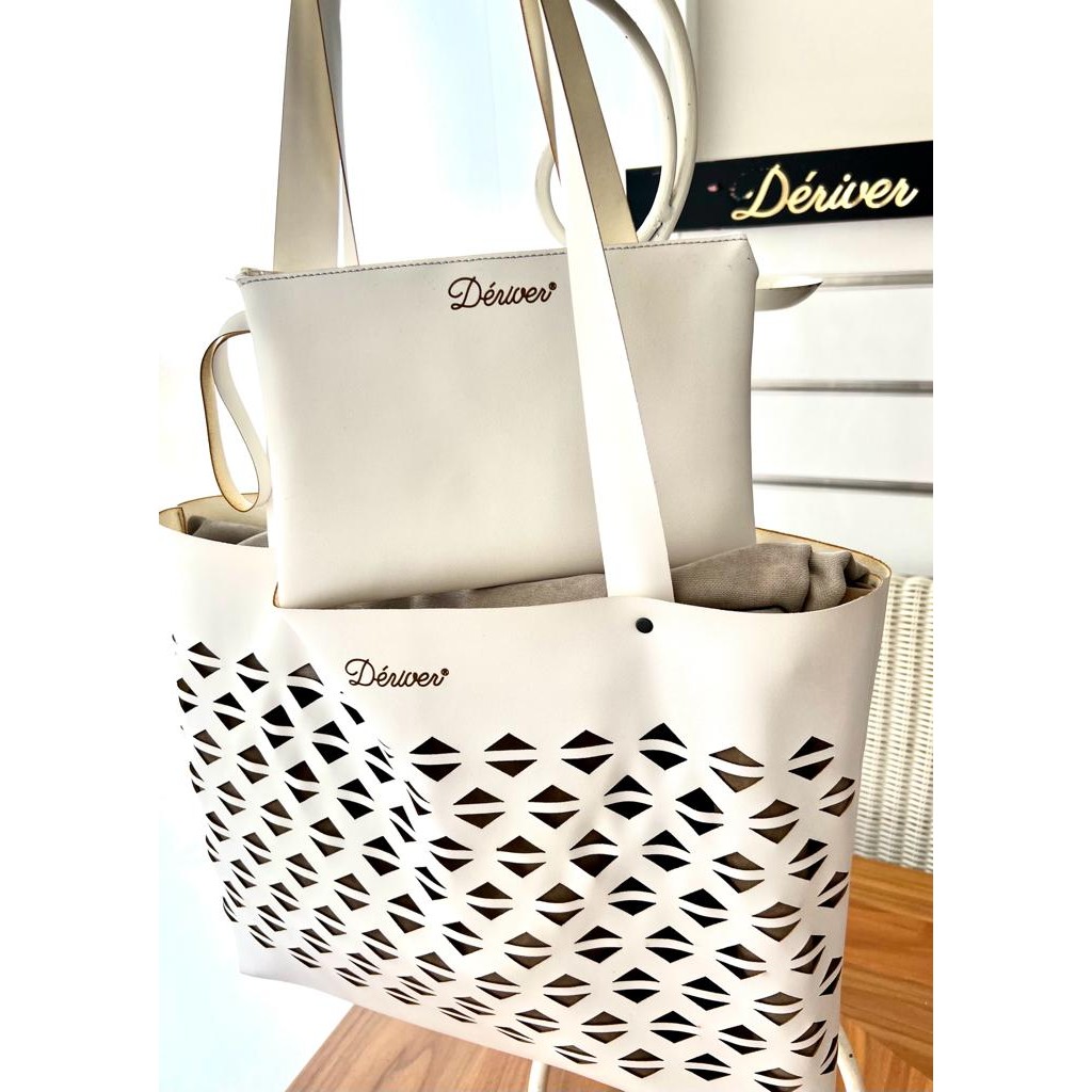 Plaj Çantası Beyaz