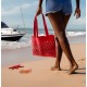 Plaj Çantası Kırmızı